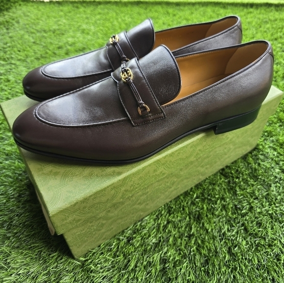 Gucci Other - Gucci Loafers Mens Sz 12 Ed G-bit Leather New Authentic, Preppy Wedding Formal